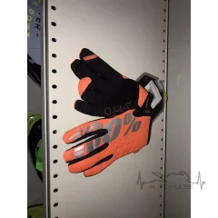 Мотоперчатки 100% Replica BLack/Orange (M)