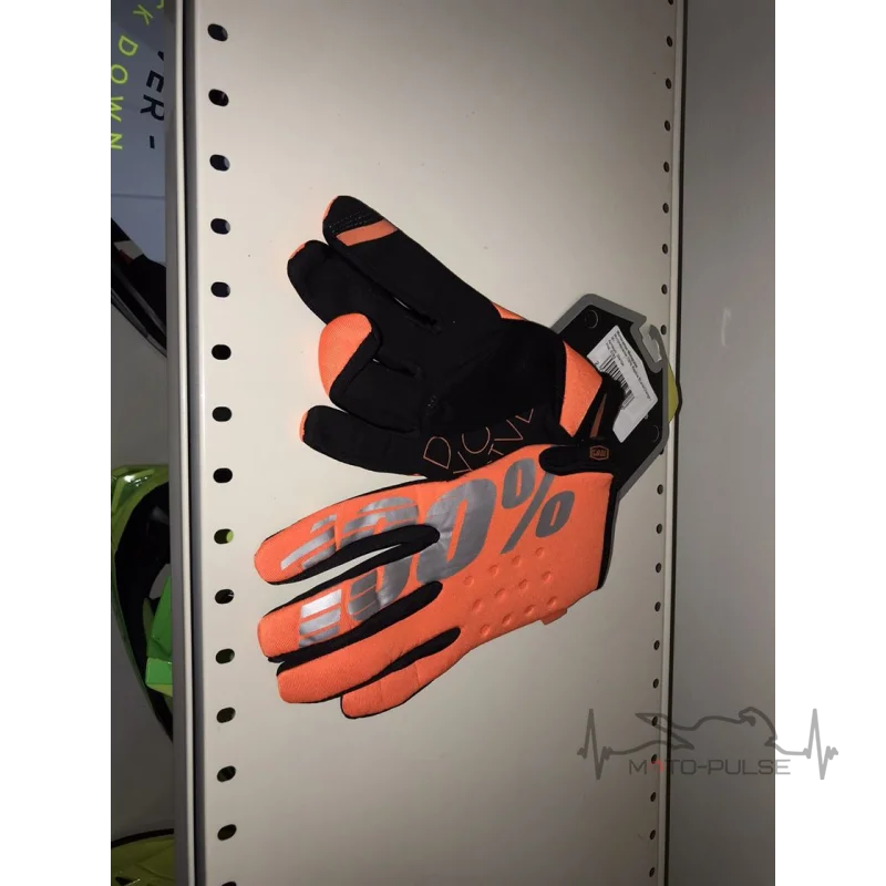 Мотоперчатки 100% Replica BLack/Orange (M)