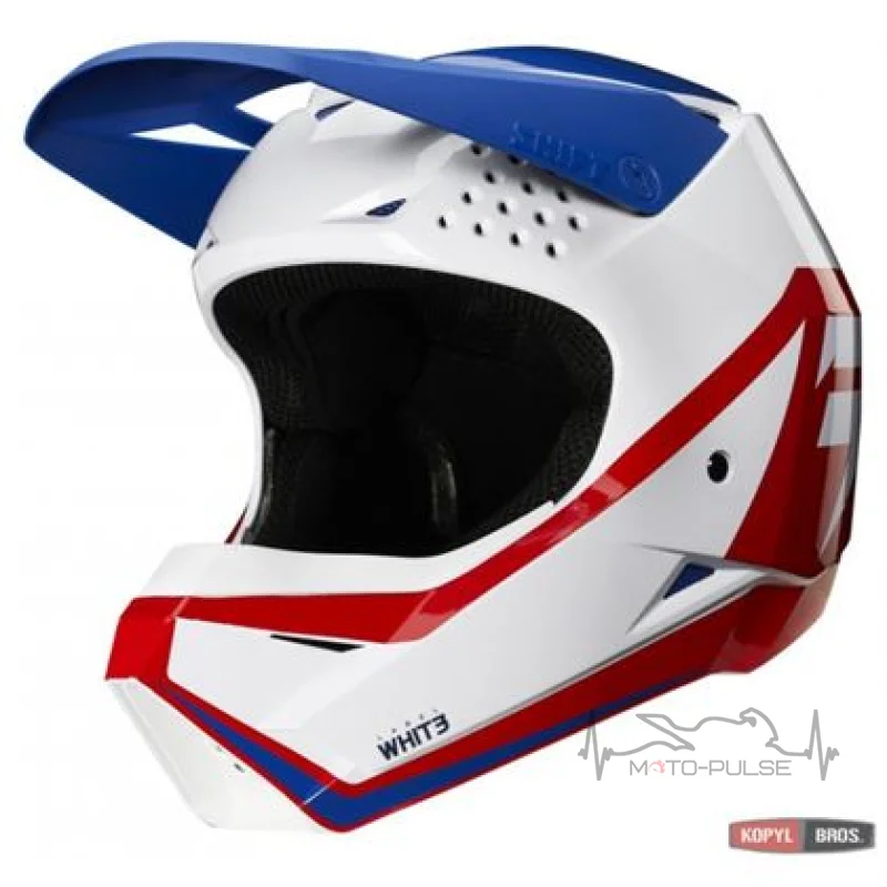 Мотошлем детский SHIFT YOUTH WHIT3 LABEL (YM) [WHITE RED]