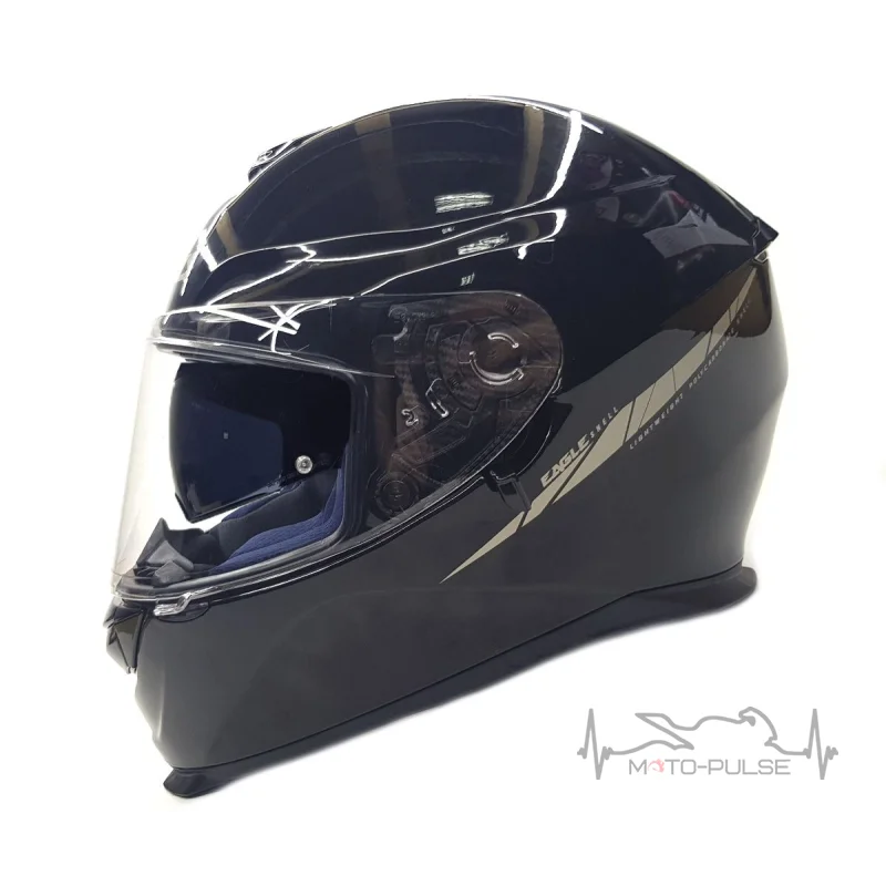 Мотошлем AXXIS EAGLE Solid A1 Gloss Black (M)