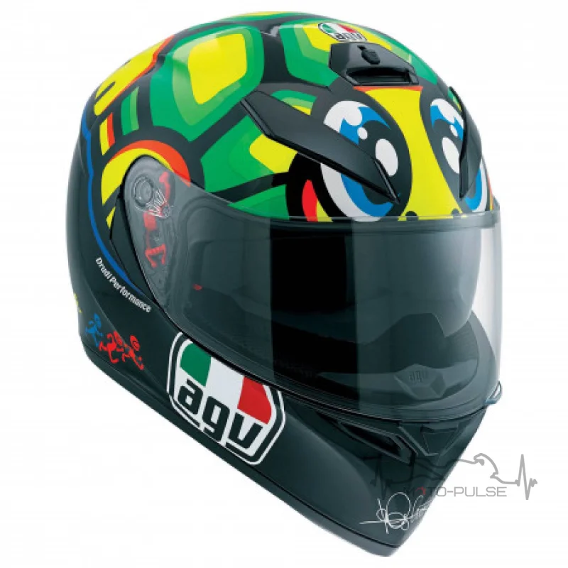 Мотошлем AGV K-3 SV Tartaruga ( MS, Black Green Yellow) 