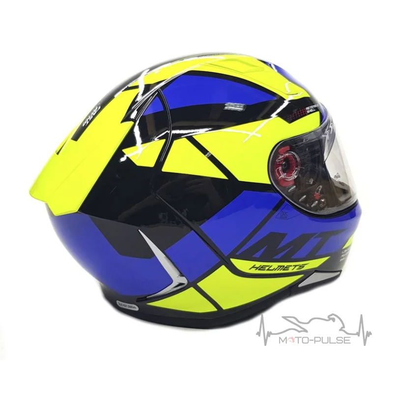 Мотошлем MT Revenge 2 Scalpel A3 Gloss Fluer Yellow (M)