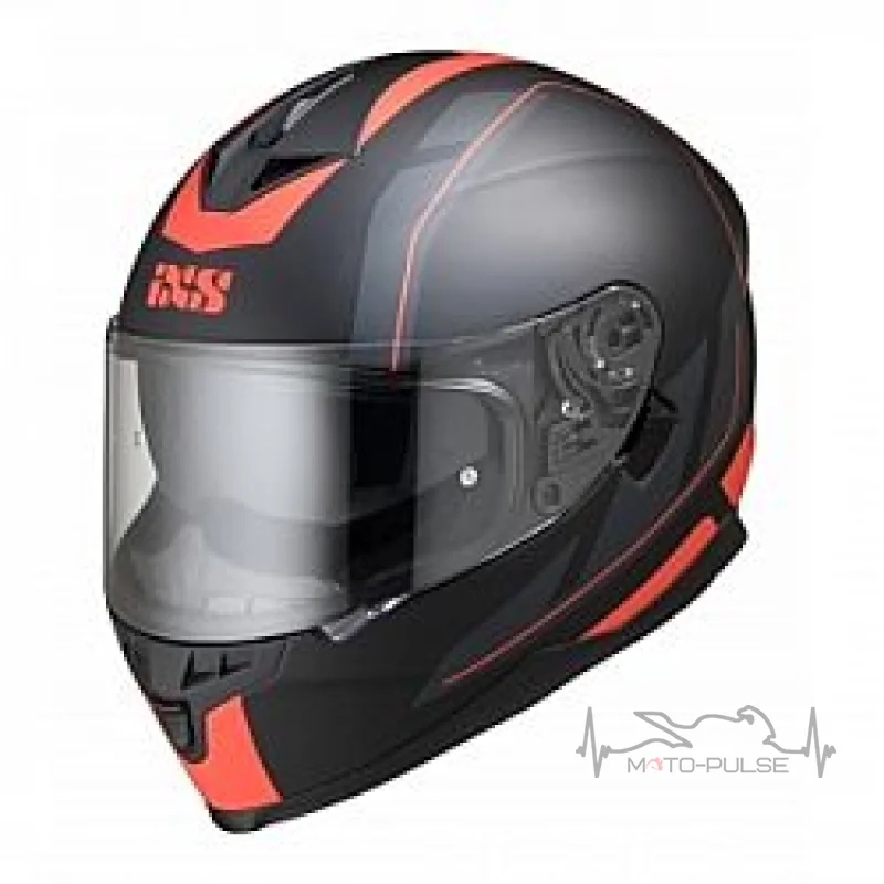 Мотошлем IXS HX 1100 2.1 Black Red Matt (L)