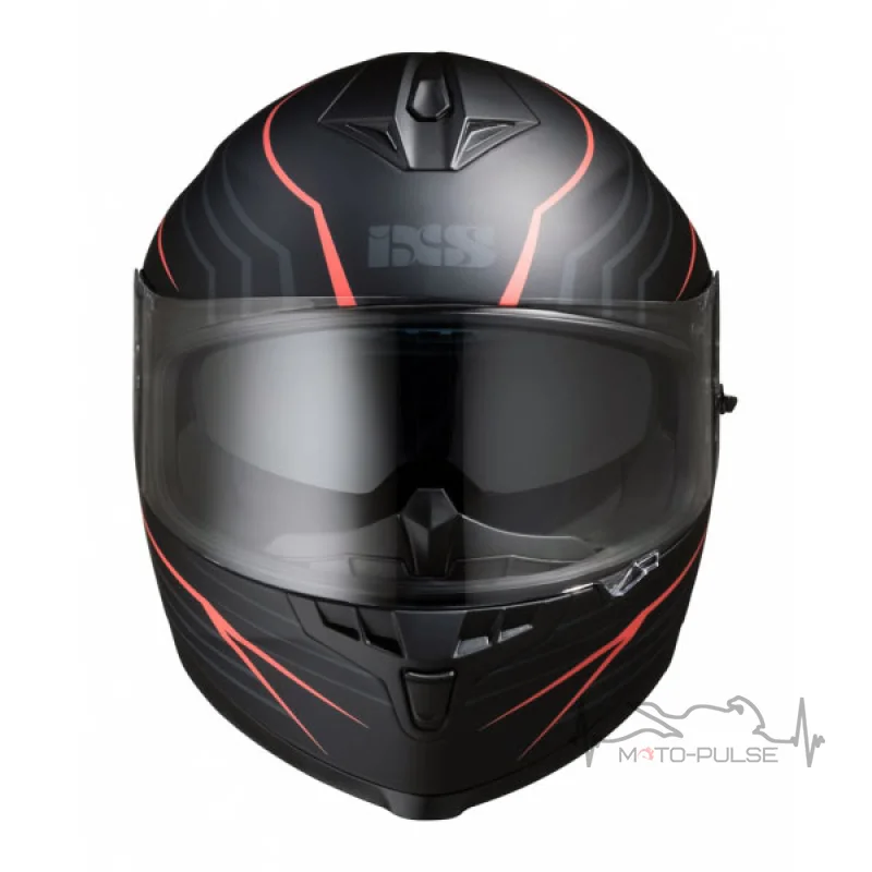 Мотошлем IXS HX 1100 2.1 Black Red Matt (S)