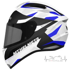Мотошлем MT Targo Enjoy White/Black/Blue (Размер: XL)