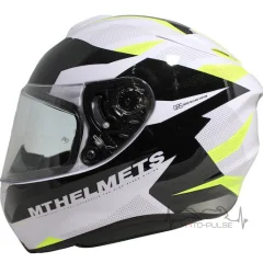 Мотошлем MT Targo Enjoy White/Black/Yellow (Размер: L)