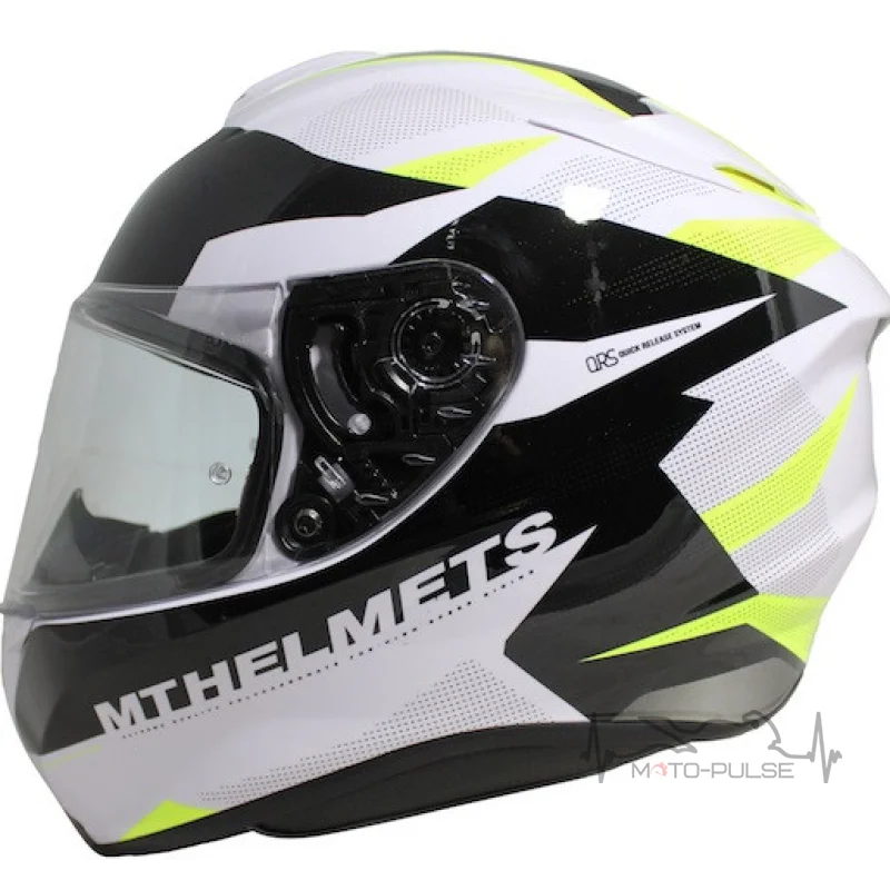 Мотошлем MT Targo Enjoy White/Black/Yellow (Размер: L)