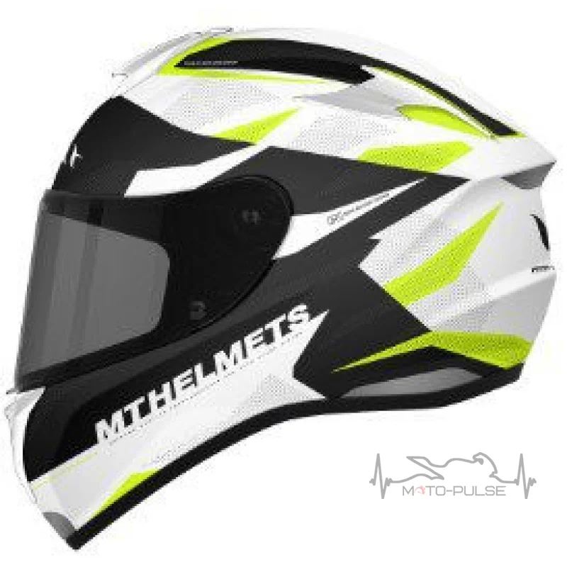 Мотошлем MT Targo Enjoy White/Black/Yellow (Размер: M)