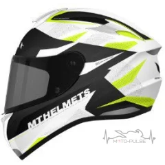 Мотошлем MT Targo Enjoy White/Black/Yellow (Размер: M)