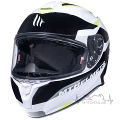 Мотошлем MT Targo Enjoy White/Black/Yellow (Размер: XL)