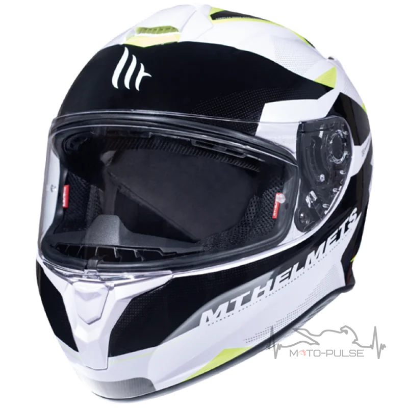Мотошлем MT Targo Enjoy White/Black/Yellow (Размер: XL)