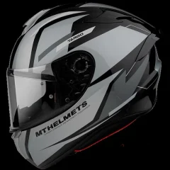 Мотошлем MT Targo PRO Sound A2 Gloss Gray (M)