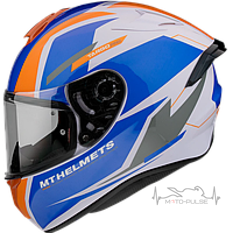 Мотошлем MT Targo PRO Sound A2 Gloss Pearl Orangge (S)