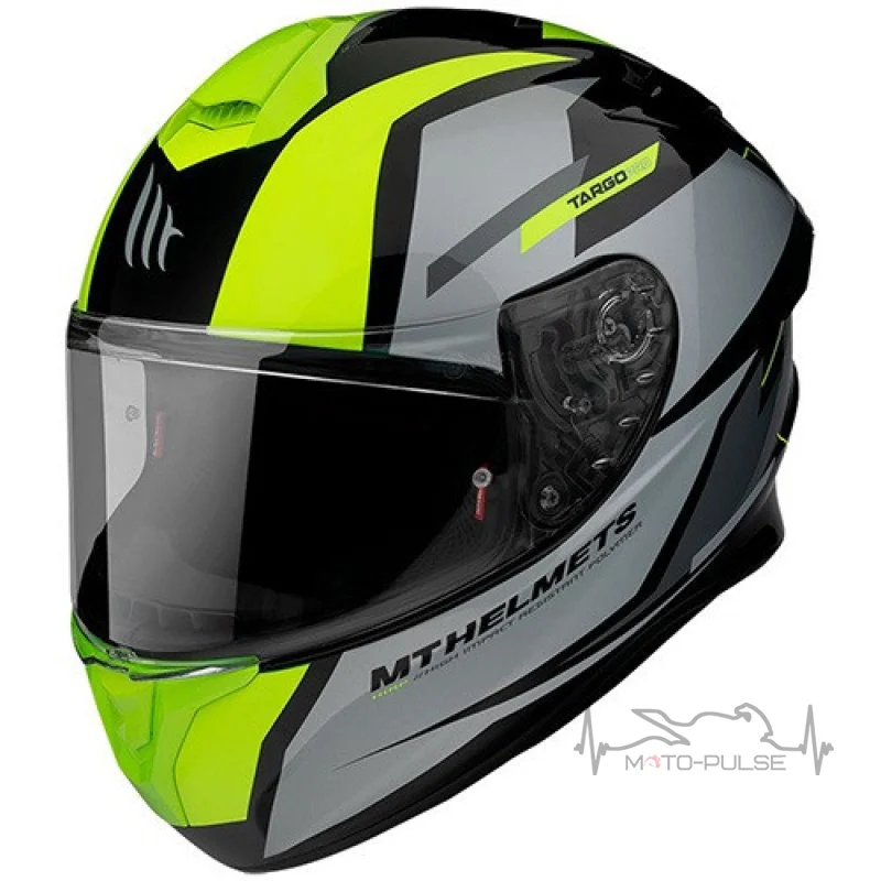 Мотошлем MT Targo PRO Sound Flou Yellow (L)