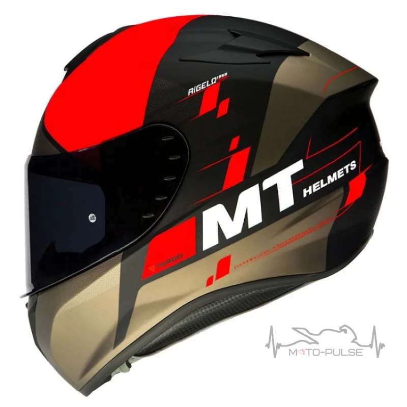 Мотошлем MT Targo Rigel Red/Black/Brown (S)