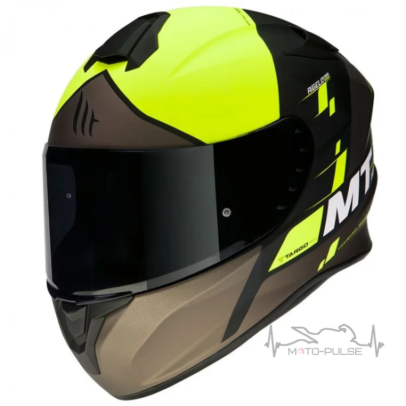 Мотошлем MT Targo Rigel Yellow/Black/Brown (S) 