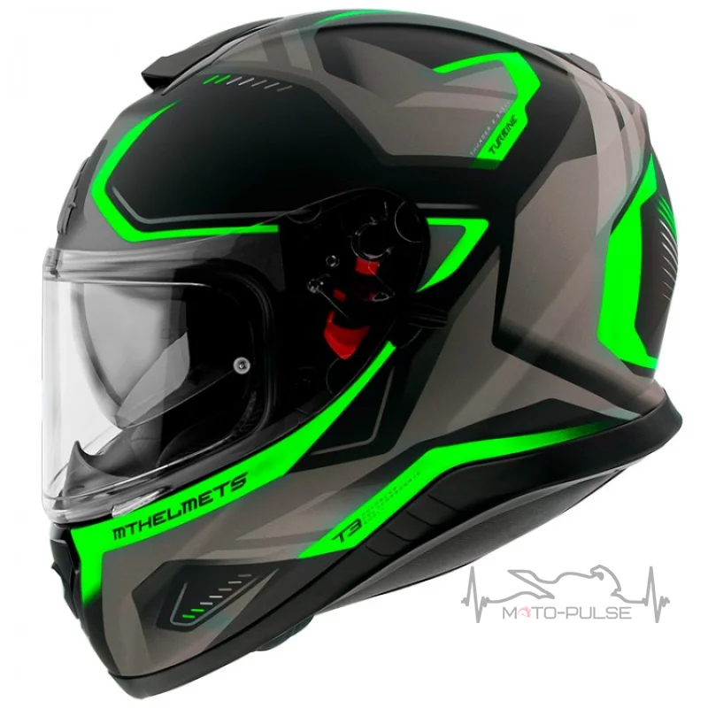 Мотошлем MT Thunder 3 SV Turbine Grey/Yellow (L) 