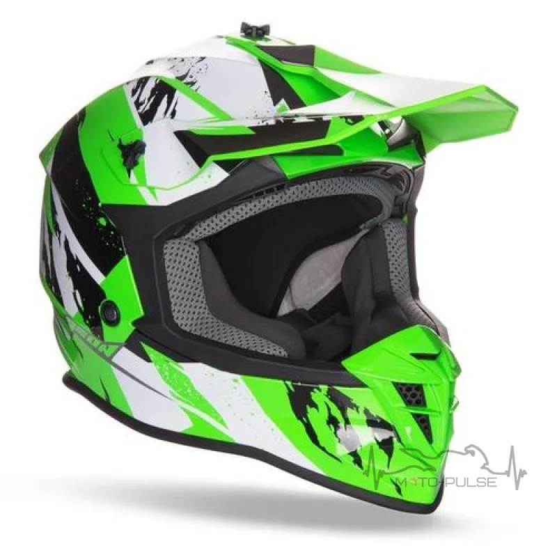 Мотошлем  GEON 633 MX Black /Neon Green (M)