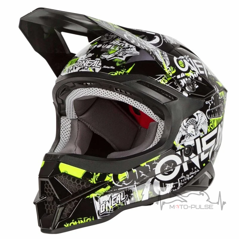 Мотошлем Oneal 3SRS Attack 2.0 (L, Black/Yellow/White)
