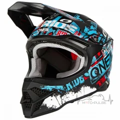 Мотошлем Oneal 3SRS Ride (M, Black/Blue/White)