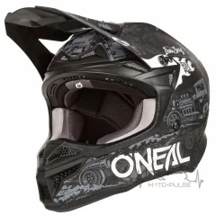 Мотошлем Oneal 5SRS Hot Rod (M, Black/White/matt)