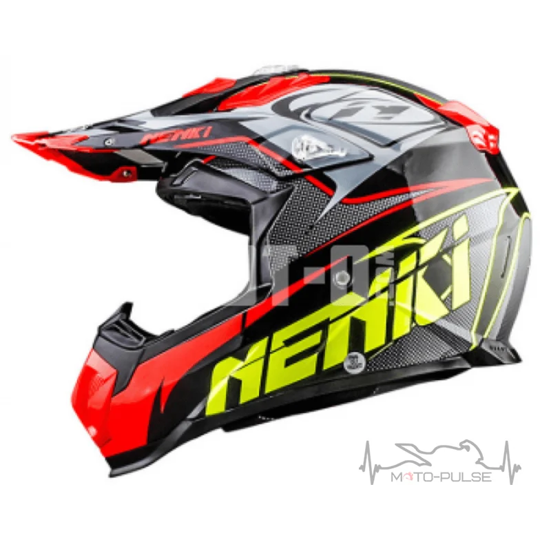 Мотошлем Nenki MX-315 Red/Yellow/Grey (XL)