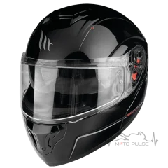Мотошлем Flip-up MT Atom Black Gloss (L) 