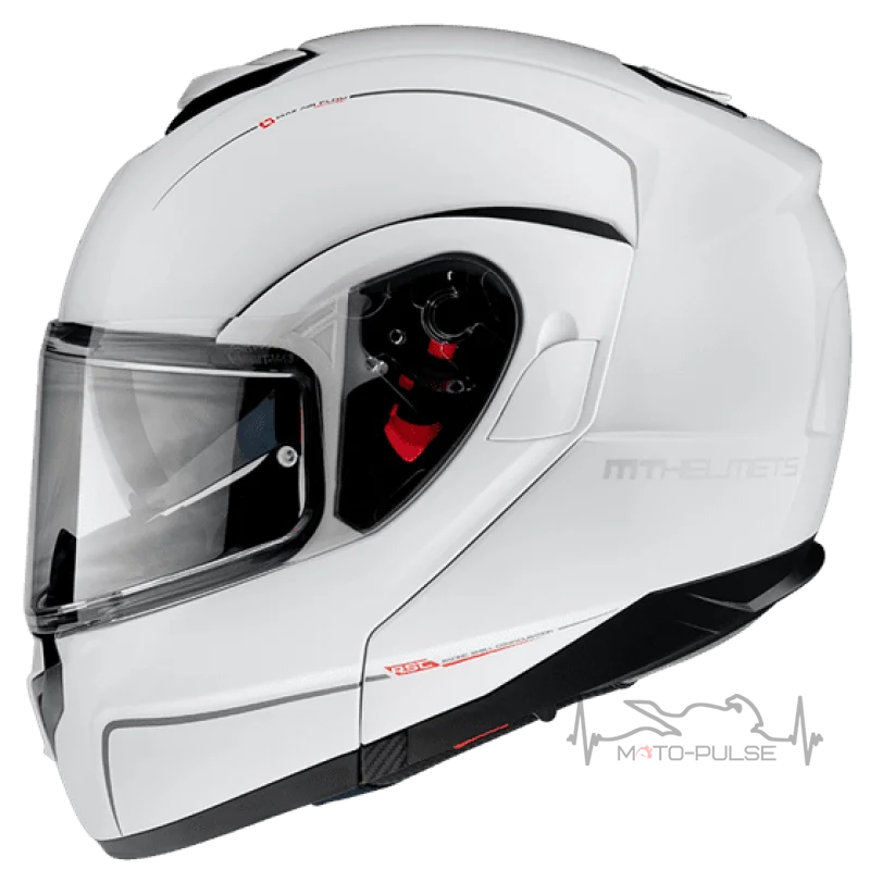 Мотошлем Flip-up MT ATOM SV White L