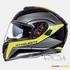 Мотошлем Flip-up MT Atom Tarmac Black/Yellow (XL)