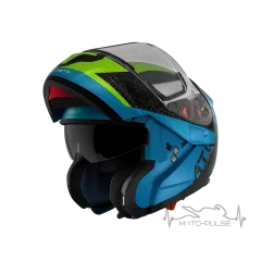 Мотошлем Flip-up  Atom Adventure A7 Gloss Blue M