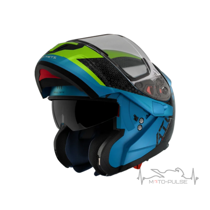 Мотошлем Flip-up  Atom Adventure A7 Gloss Blue M