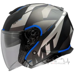 Мотошлем Открытый MT Jet Thunder 3 SV Matt blue (M) MM