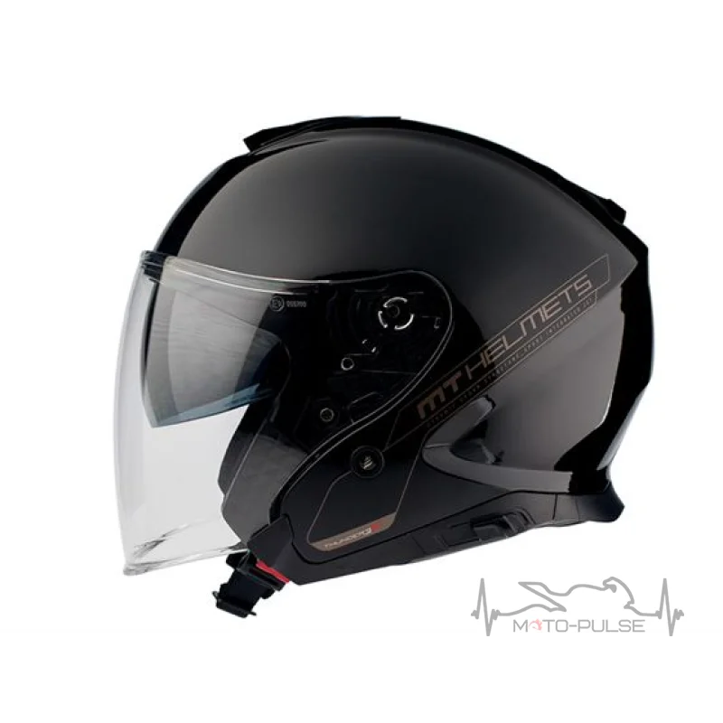 Мотошлем Открытый MT Jet Thunder 3 SV Solid Black Gloss ( Размер:L )