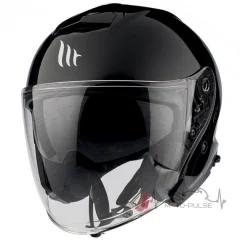 Мотошлем Открытый MT Jet Thunder 3 SV Solid Black Gloss ( Размер:XL )