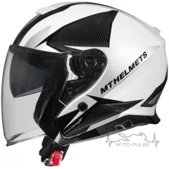 Мотошлем Открытый MT Jet Thunder 3 SV Wing White/Grey/Black ( Размер: XL )