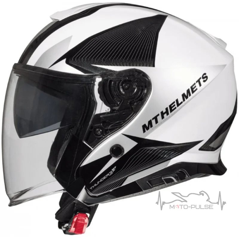 Мотошлем Открытый MT Jet Thunder 3 SV Wing White/Grey/Black (M)