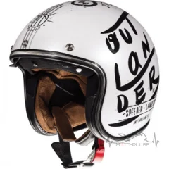 Мотошлем Открытый MT LE MANS 2 SV OUTLANDER A1 metal white (L) 