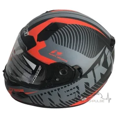 Мотошлем NENKI FF-856 MATTE GREY ORANGE (L)