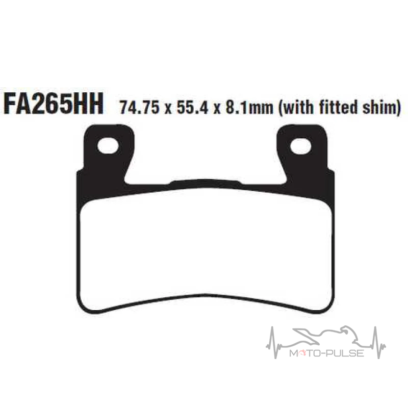 Колодки тормозные EBC FA265HH