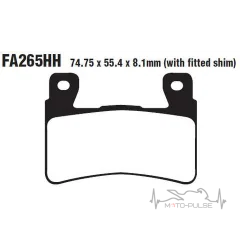 Колодки тормозные EBC FA265HH