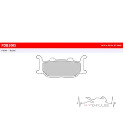 Колодки тормозные FE FDB2003P
