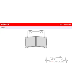 Колодки тормозные FE FDB2216P