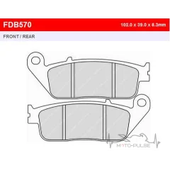 Колодки тормозные FE FDB570EF