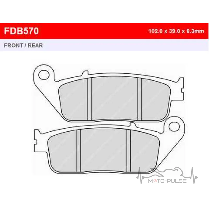 Колодки тормозные FE FDB570EF