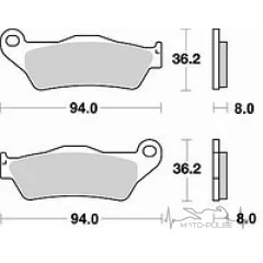 Тормозные колодки BR746CM55