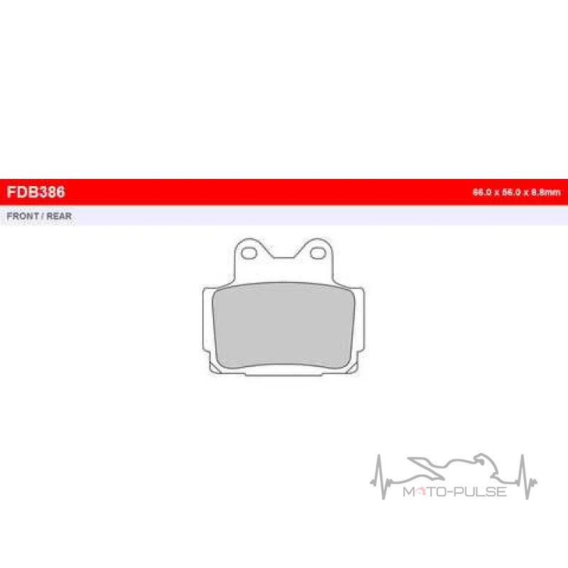 Колодки тормозные FDB386P  Yamaha FZR