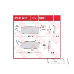 Тормозные колодки LUCAS MCB682SV