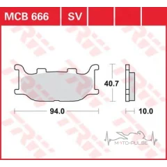 Тормозные колодки MCB666SV LUCAS