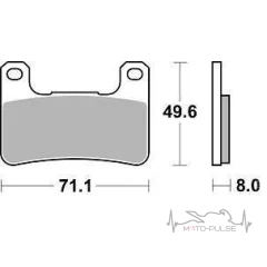 Колодки тормозные BR 898CM55