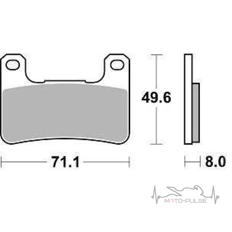 Колодки тормозные BR 898CM55